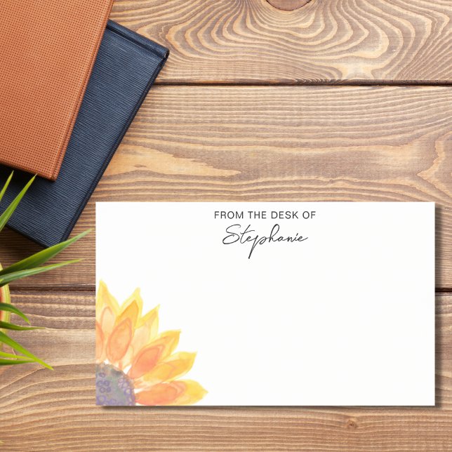  Sunflower Personalised From The Desk Of Post-it Notes (Creator Uploaded)