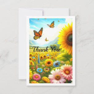 Sunflower Personalised Neighbour Thank You Card
