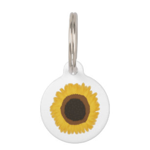 Sunflower Pet Tag