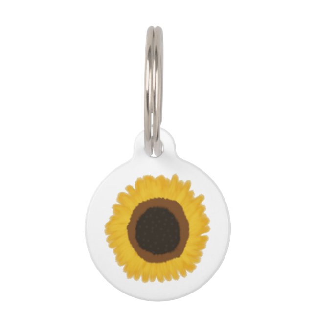Sunflower Pet Tag (Front)