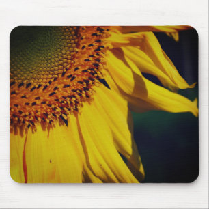Sunflower Petals Close Up Mouse Mat