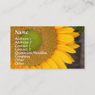 Sunflower Petals Floral Business Card