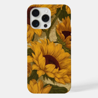 Sunflower Phone Case – Vintage Botanical Floral De