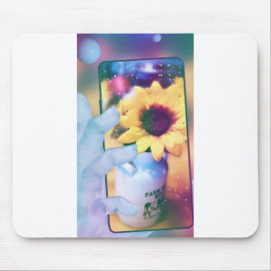 Sunflower Phone Mouse Mat