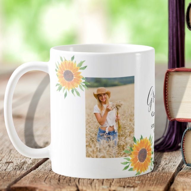 Sunflower Photo Graduation Coffee Mug (Creator Uploaded)