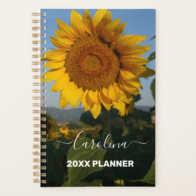 sunflower photo name planner (Front)