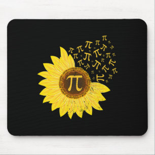 Sunflower Pi Day 3.14 March 14th Math Teacher Vint Mouse Mat