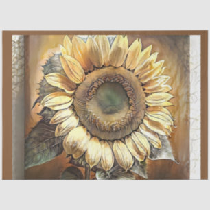 Sunflower Picture Modern Art Collection Tissue Paper