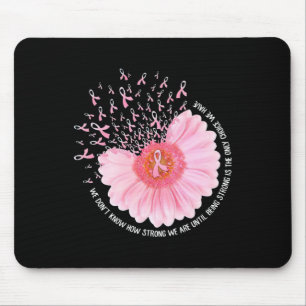 Sunflower Pink Breast Cancer Awareness Women Warri Mouse Mat