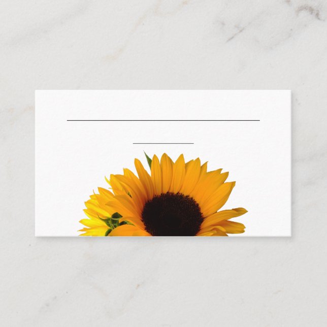 Sunflower Place Card (3.5" x 2.0", 100 pack) (Front)