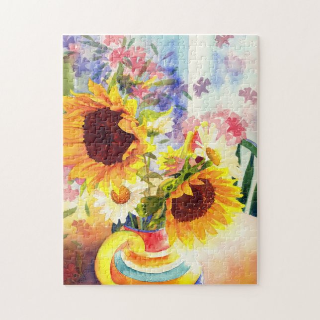 Sunflower Play jigsaw puzzle (Vertical)