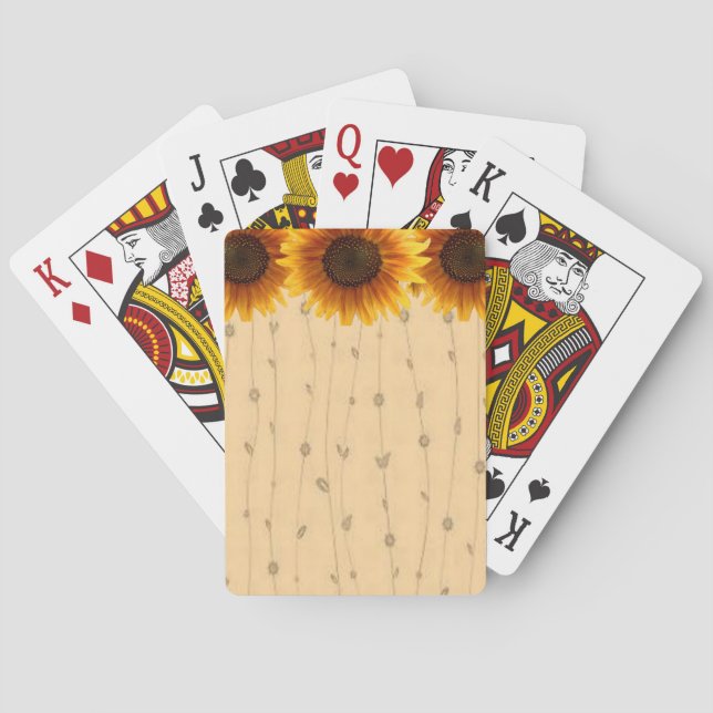 Sunflower Playing Card Deck (Back)