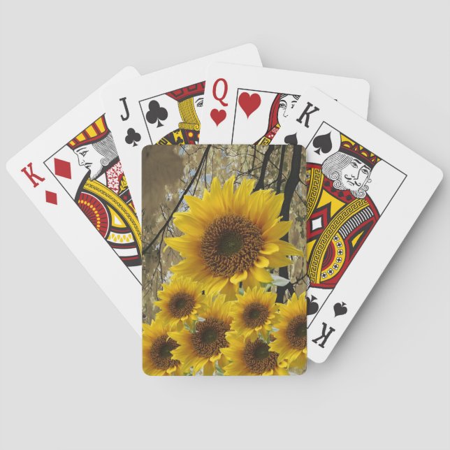 Sunflower Playing Card Deck (Back)