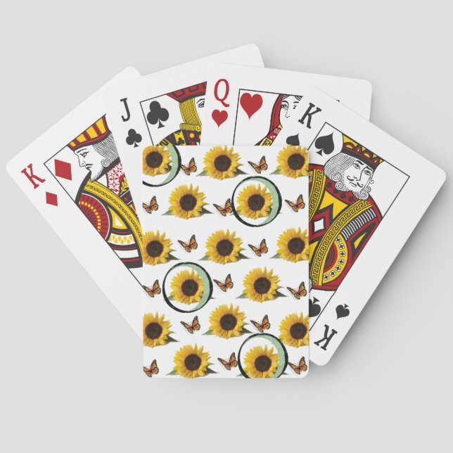 Sunflower Playing Card Deck (Back)