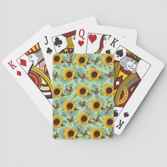 Sunflower Playing Card Deck (Back)