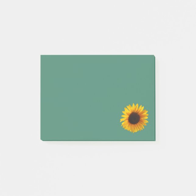 Sunflower Post-It Notes Pad (Gold) (Sticky Notes) (Front)