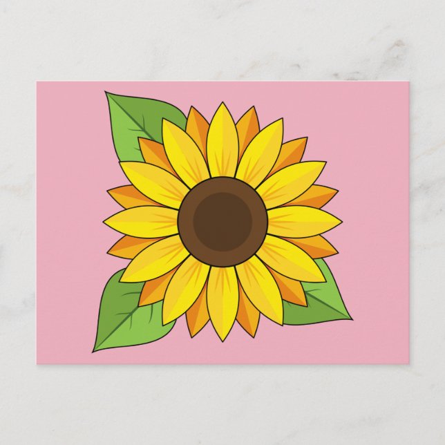 Sunflower Postcard (Front)
