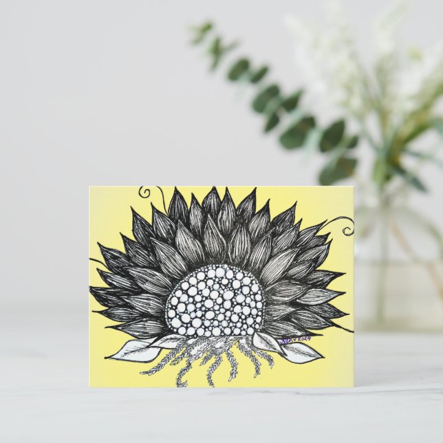 Sunflower Postcard (Standing Front)