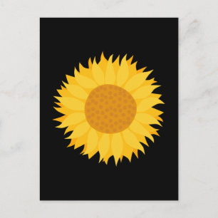 Sunflower. Postcard