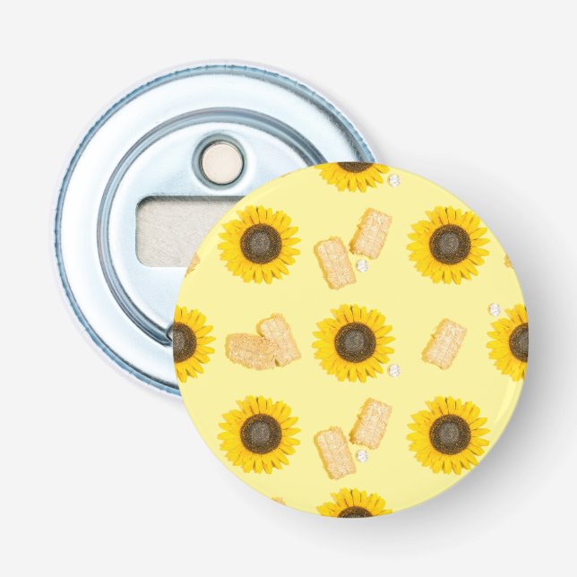 sunflower power bottle opener (Front)