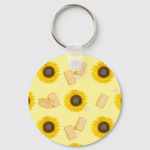 sunflower power key ring
