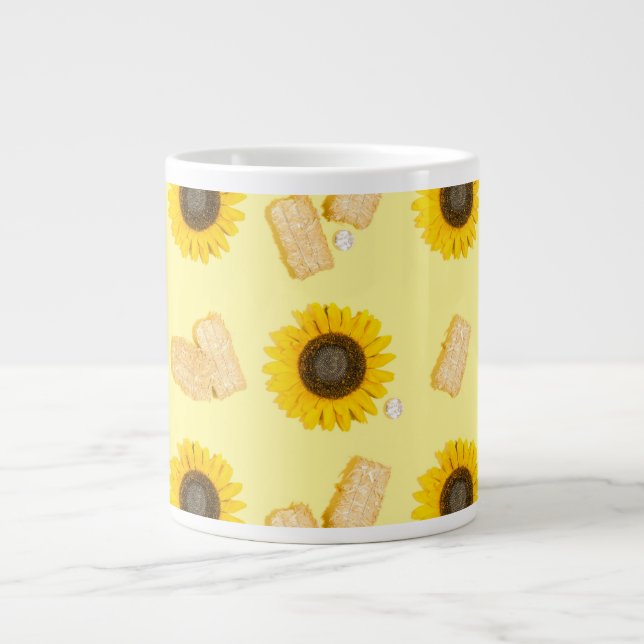 sunflower power large coffee mug (Front)