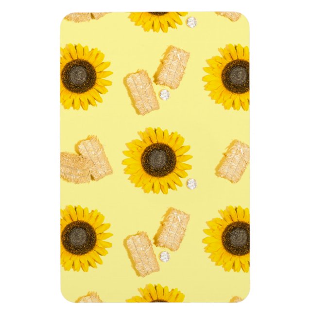 sunflower power magnet (Vertical)