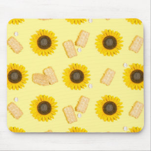 sunflower power mouse mat