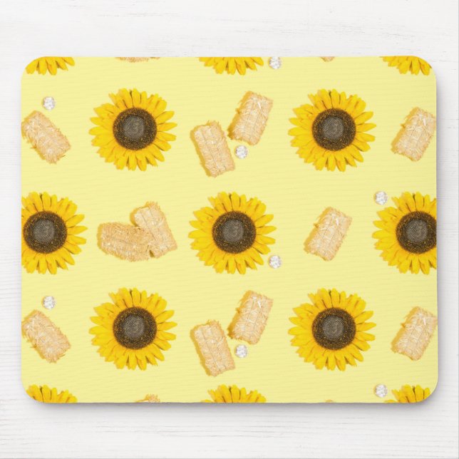 sunflower power mouse mat (Front)