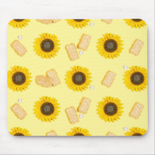sunflower power mouse mat