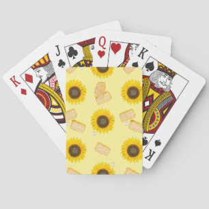 sunflower power playing cards