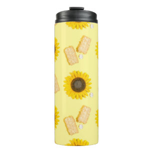 sunflower power thermal tumbler