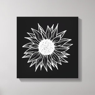 Sunflower Pretty flower multi-coloured wildflower Canvas Print