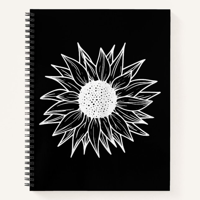 Sunflower Pretty flower multi-coloured wildflower Notebook (Front)