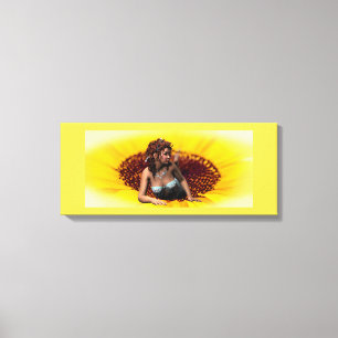 Sunflower Princess Canvas Print