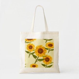 Sunflower Print Tote Bag