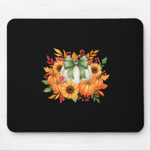Sunflower Pumpkin Bouquet Fall Thanksgiving Autumn Mouse Mat