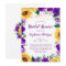 Sunflower Purple Floral Border Light Bridal Shower