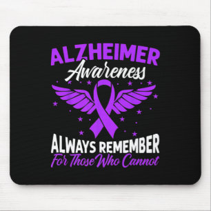 Sunflower Purple Ribbon Brain Alzheimer Awareness Mouse Mat