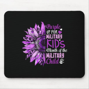 Sunflower Purple Up For Military Kids Military Chi Mouse Mat