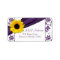 Sunflower Purple Wedding Return Address Labels