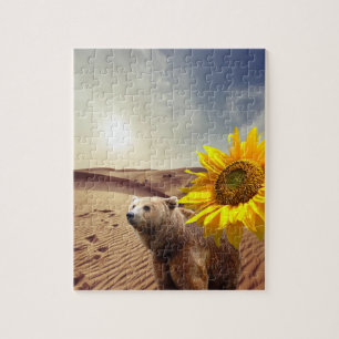 Sunflower Puzzles Bear Floral