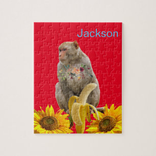 Sunflower Puzzles Floral Monkey