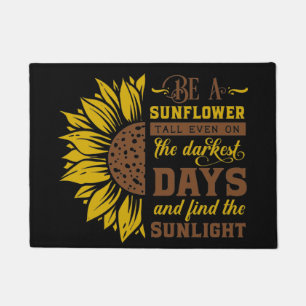 Sunflower Quote Doormat
