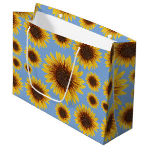 Sunflower Rain Large Gift Bag