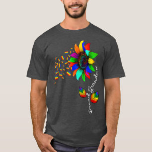 Sunflower Rainbow Proud Grandma Ally LGBT Pride He T-Shirt