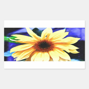 Sunflower Rectangle Stickers