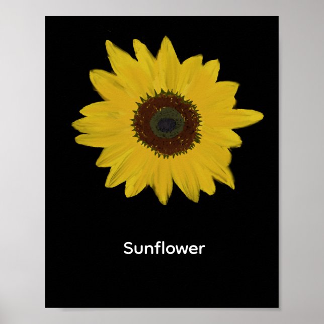 Sunflower Rectangular Poster (Front)
