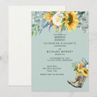Sunflower Redneck Wedding Cowboy Boots Lights