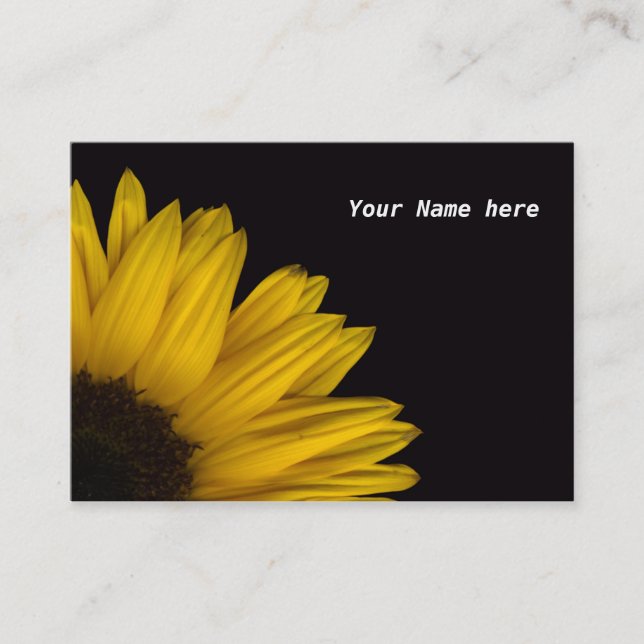 Sunflower Reflection Business Card - Customised (Front)
